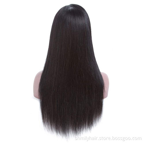 Wholesale Price Virgin Cuticle Aligned Hair Pre Plucked Human Hair Lace Wig With Black Women Raw Brazilian Hair Lace Closure Wig